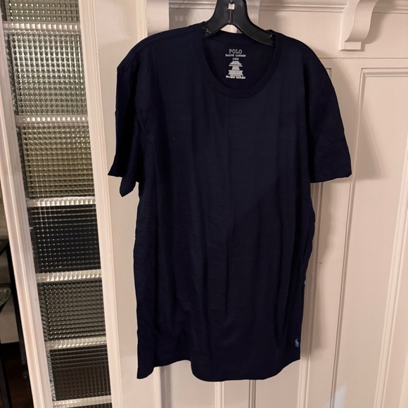 Polo Ralph Lauren Mens Short Sleeve Tee T-Shirt Polo Navy Blue Size L - Picture 2 of 8